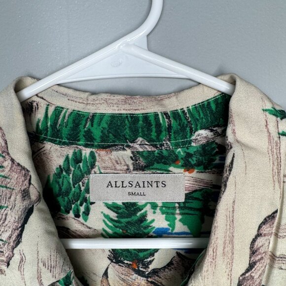 All Saints Standard Fit Shirt Long Sleeve Button Down - Picture 8 of 8